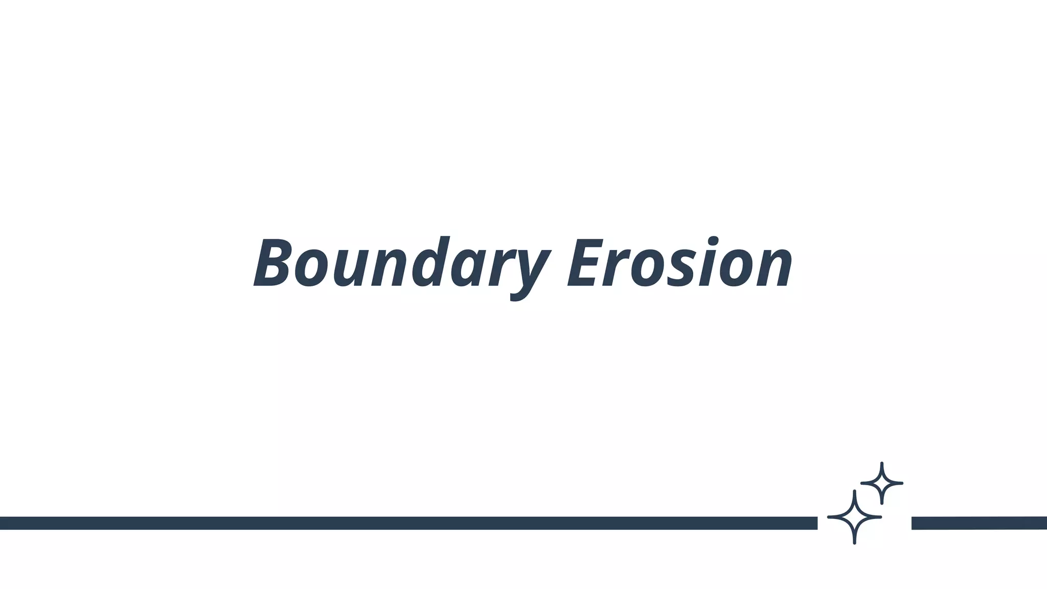 Boundary Erosion
 