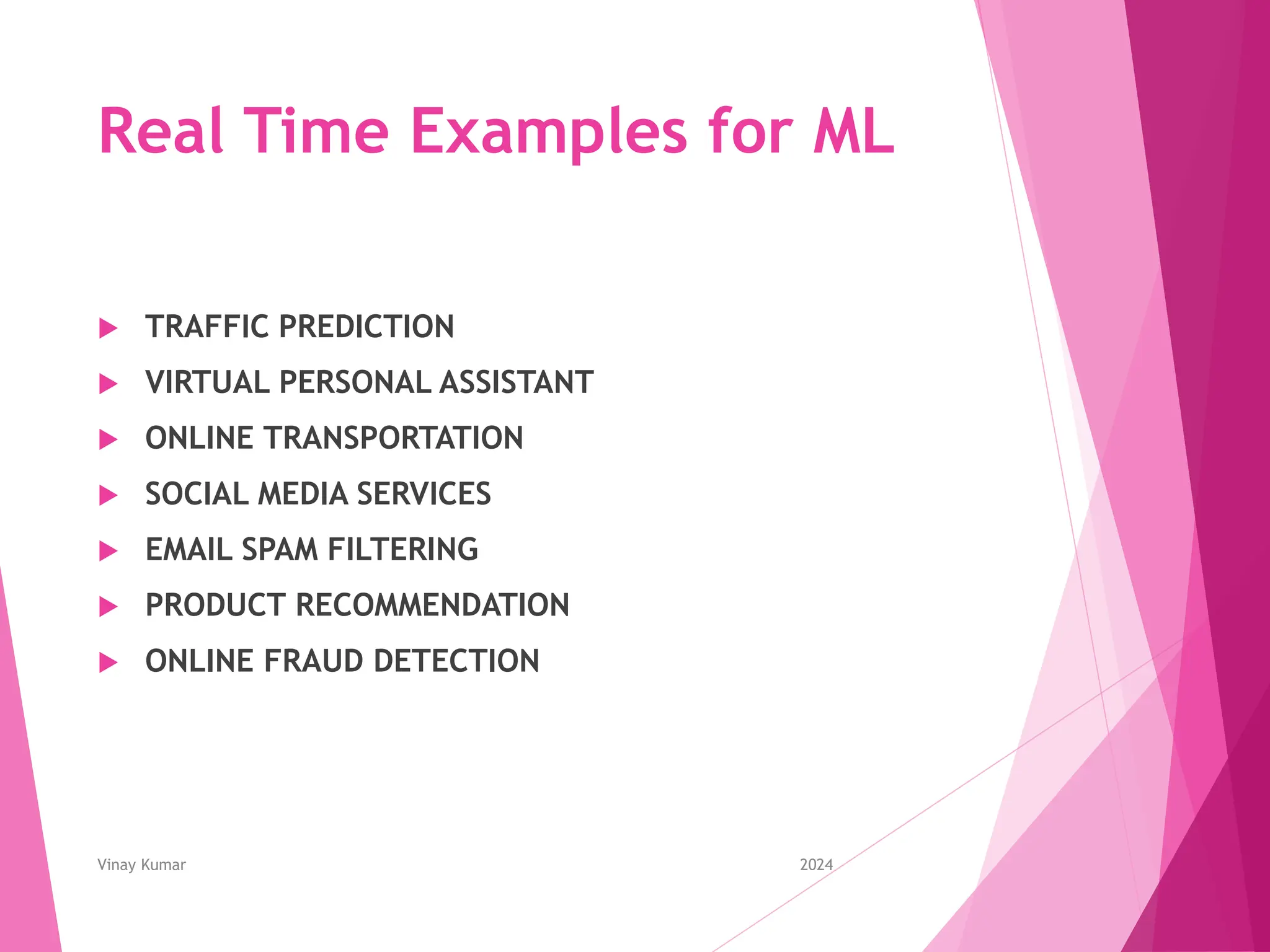 Introduction to machine learning ppt files | PPTX