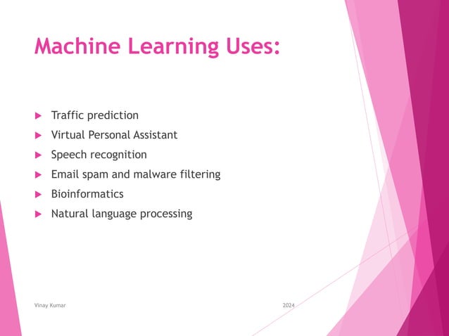 Introduction to machine learning ppt files | PPTX