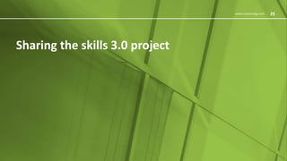 25www.innoenergy.com
Sharing the skills 3.0 project
25
 