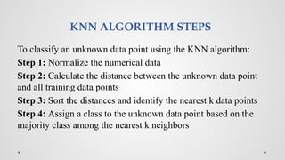 MACHINE LEARNING ALGORITHM - K-Nearest neighbor.pptx