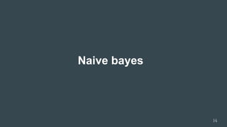 Naive bayes
14
 