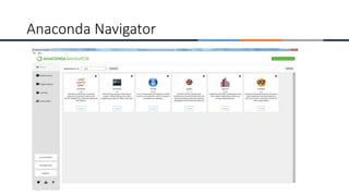 Anaconda Navigator
 