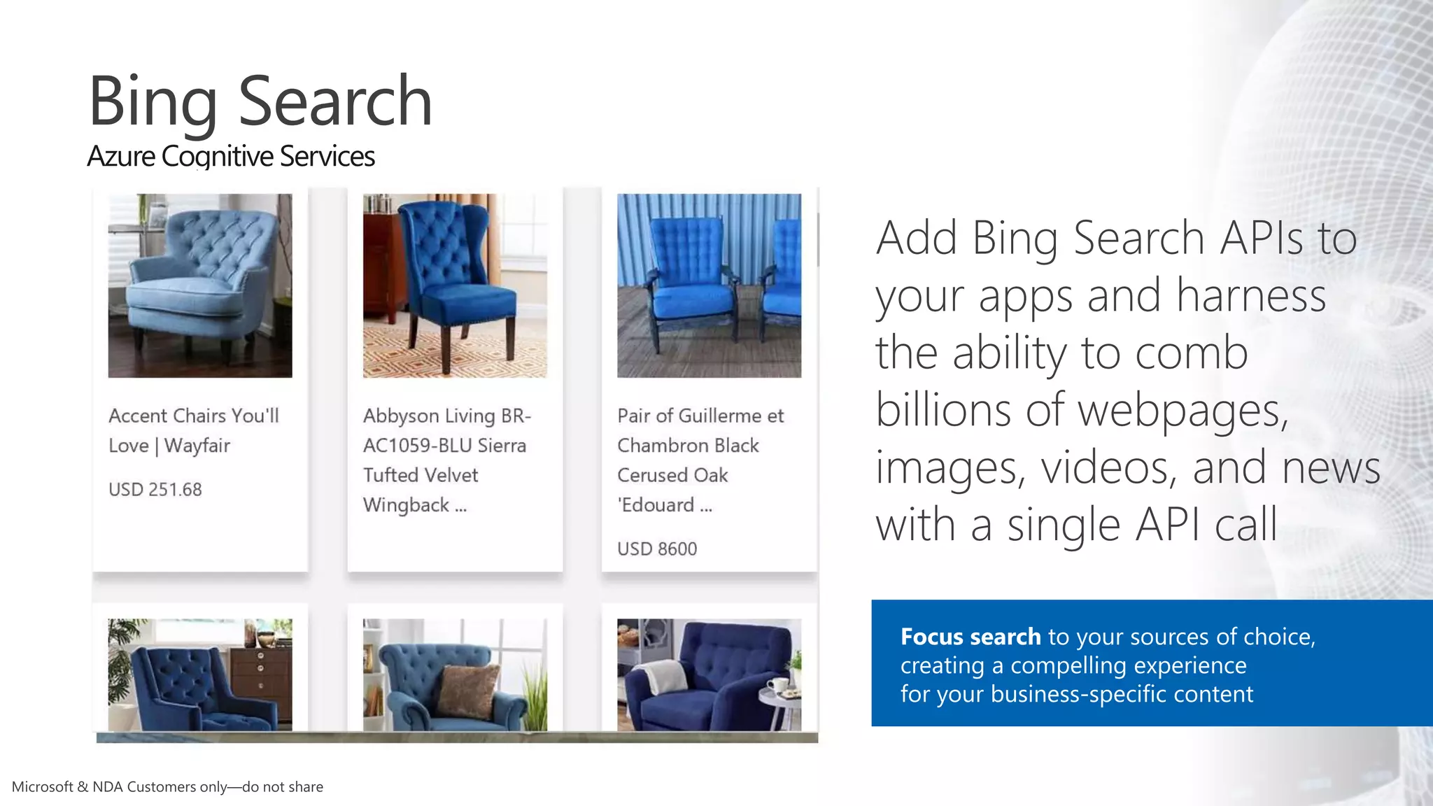 Bing Search
Azure Cognitive Services
 