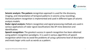 Machine learning and pattern recognition | PPTX
