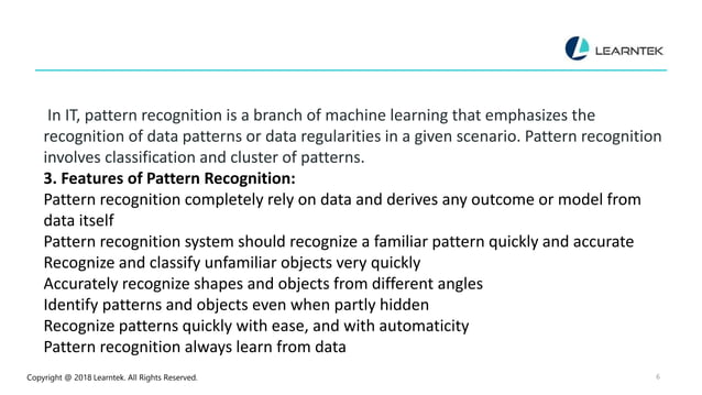 Machine learning and pattern recognition | PPT