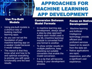 Machine learning app development | PPTX | Computer Software and ...