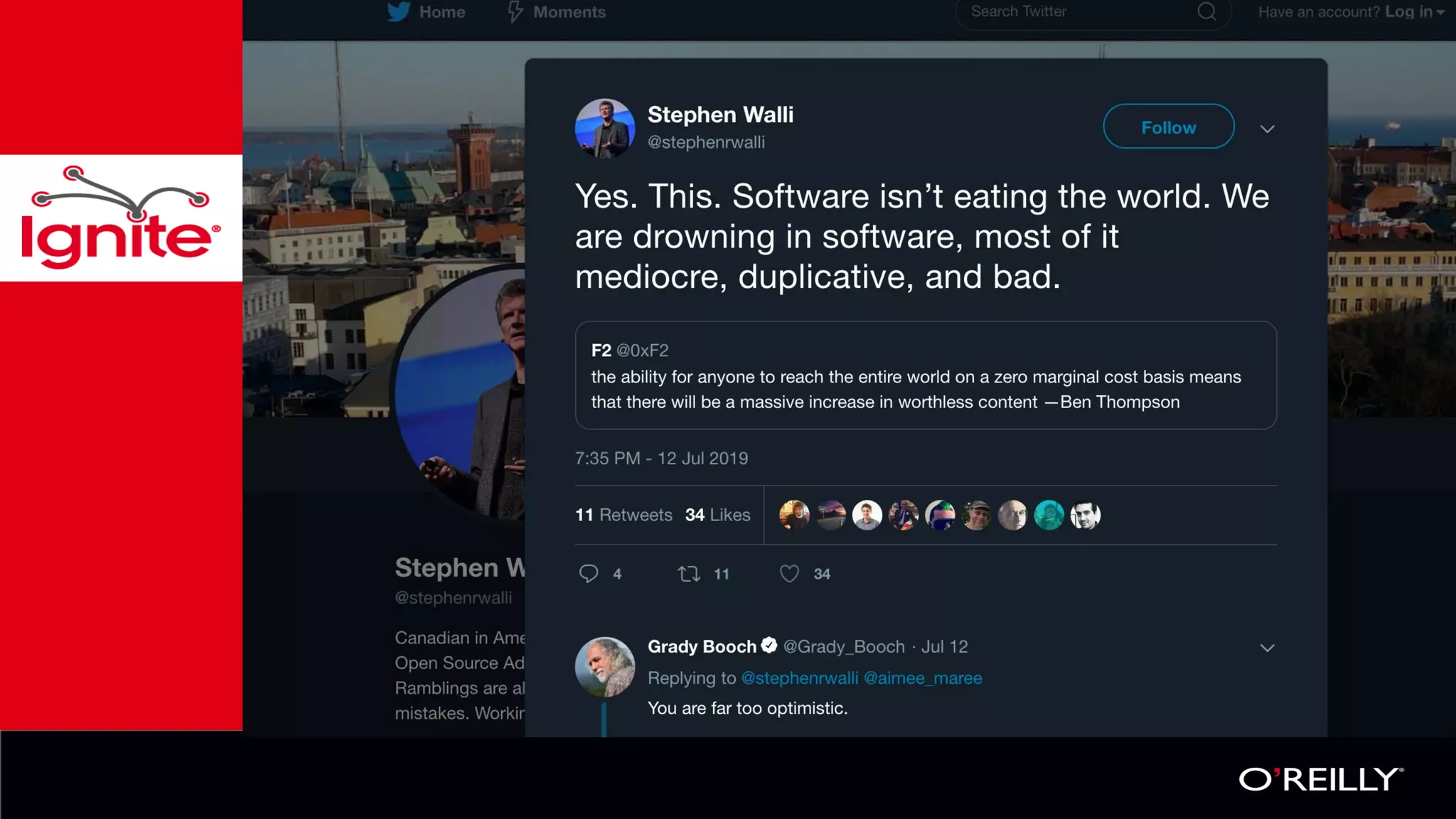 Software will eat the?
 