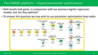 Machine learning basic course with KNIME analytics platform | PPTX