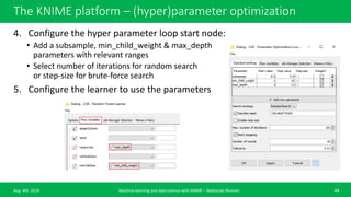 Machine learning basic course with KNIME analytics platform | PPTX