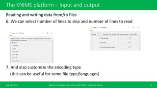 Html View Output Knime Machine learning basic course with KNIME analytics platform | PPTX