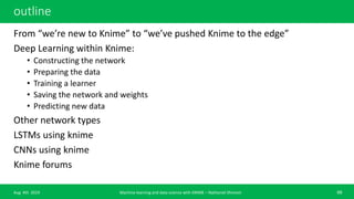 Machine learning basic course with KNIME analytics platform | PPTX