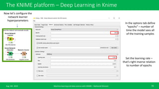 Machine learning basic course with KNIME analytics platform | PPTX