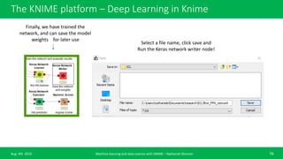 Machine learning basic course with KNIME analytics platform | PPTX