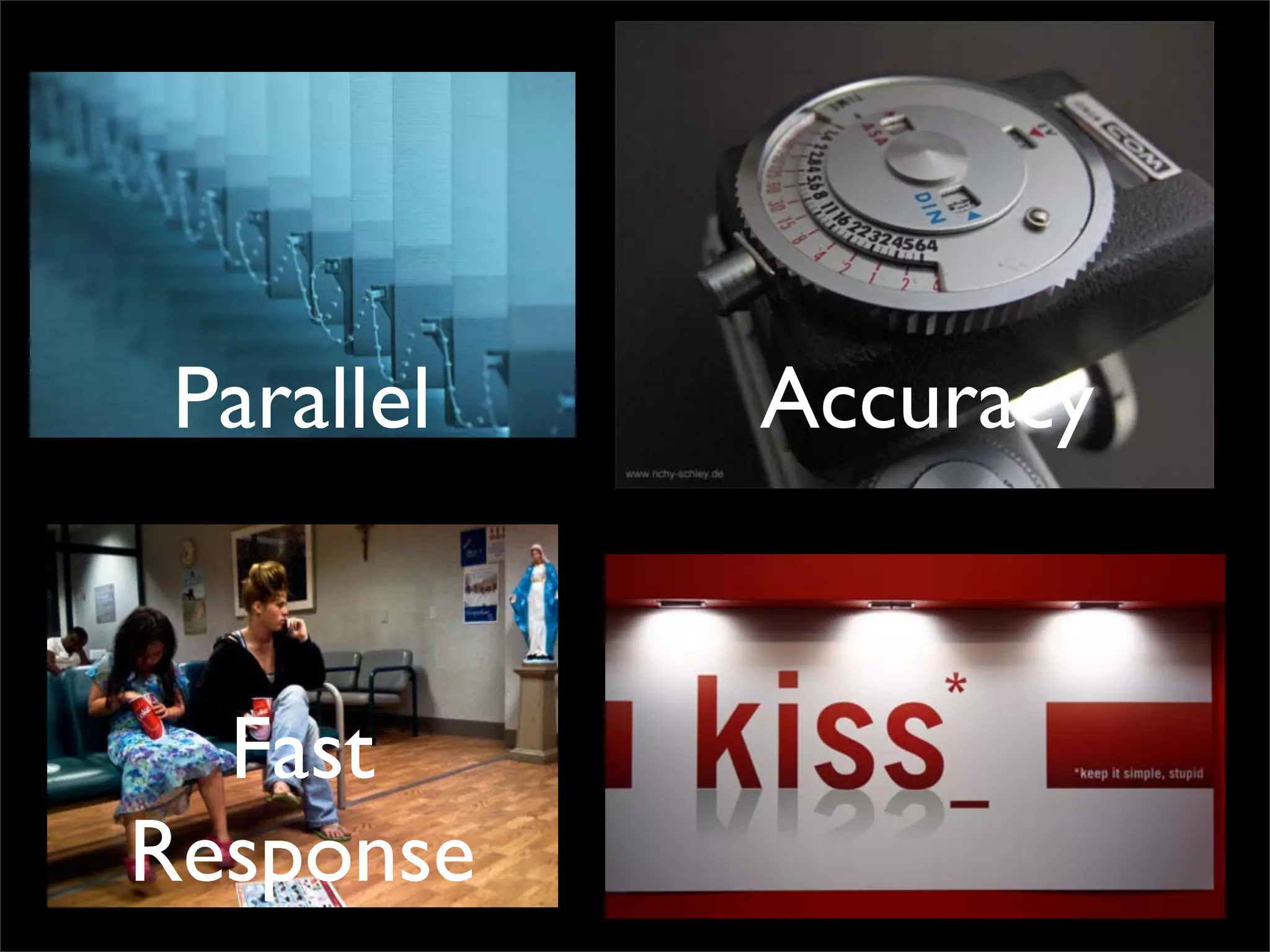 Parallel   Accuracy


  Fast
Response
 