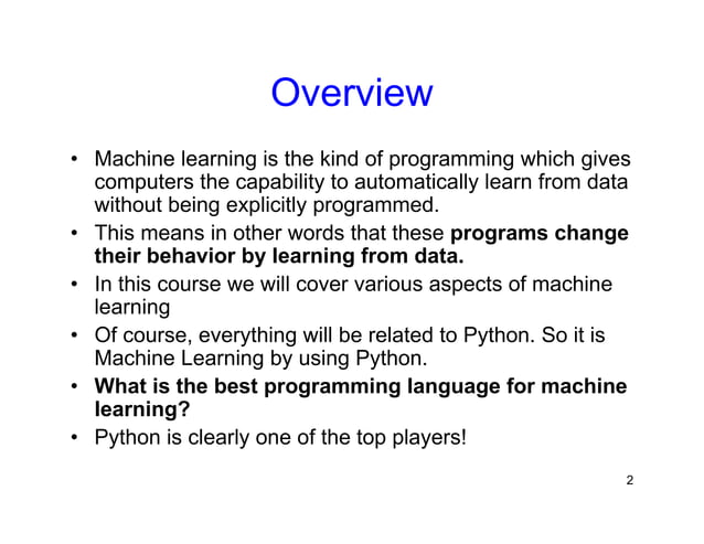 Machine learning by using python Lesson One Part 2 By Professor Lili ...