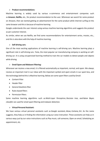 Machine learning Chapter 1 | PDF