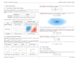 Machine learning cheat sheet | PDF