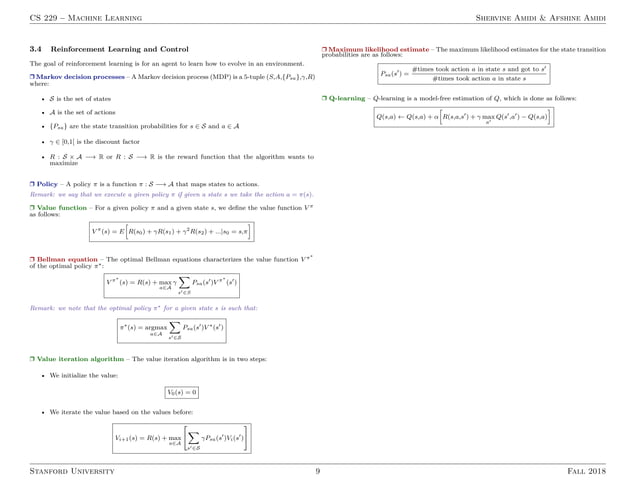 Machine learning cheat sheet | PPT