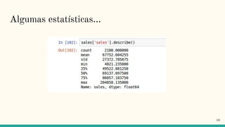 Algumas estatísticas...
18
 