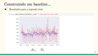 21
Construindo um baseline...
★ Resultados para o segundo teste
 