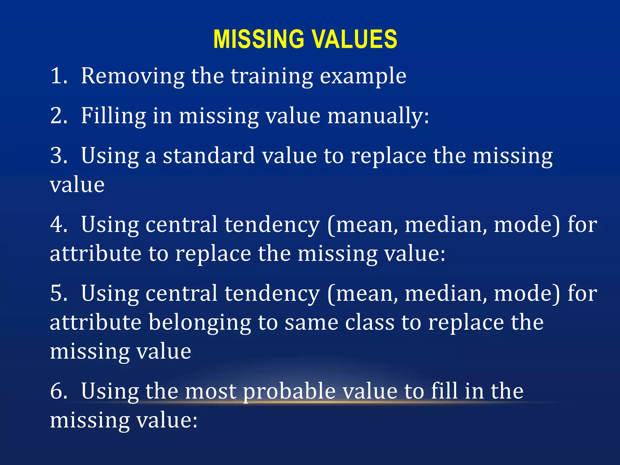 Data preprocessing in Machine learning | PPTX