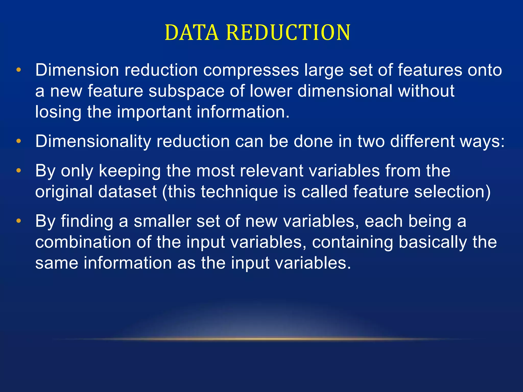 Data preprocessing in Machine learning | PPTX