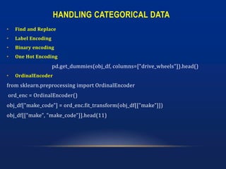 Data preprocessing in Machine learning | PPTX