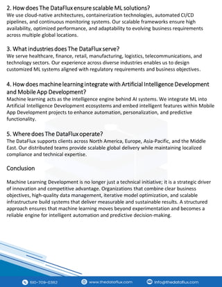 Machine learning development Solution | The Dataflux | PDF