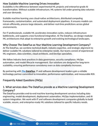 Machine learning development Solution | The Dataflux | PPTX