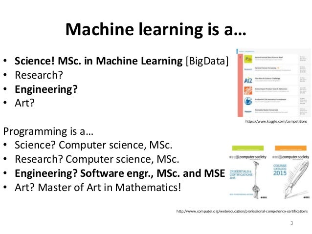 msc in machine learning