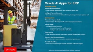 Copyright © 2019, Oracle and/or its affiliates. All rights reserved. | Confidential – Oracle Internal/Restricted/Highly Restricted
 