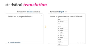 statistical translation
 