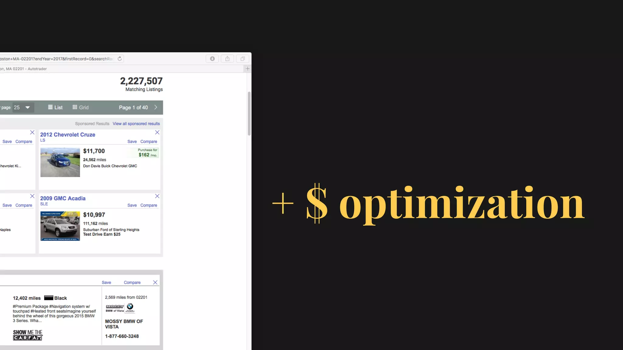 + $ optimization
 