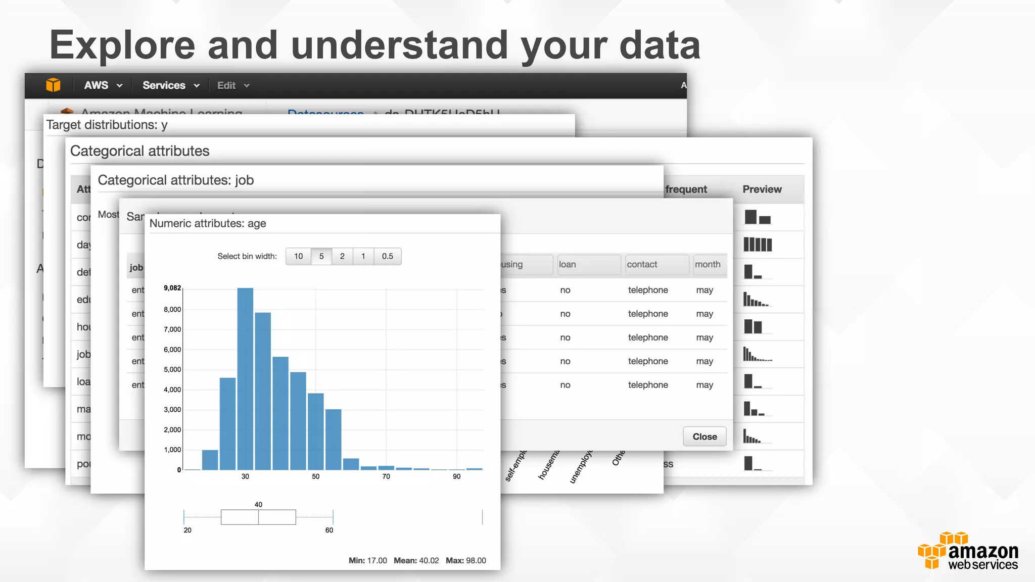 Explore and understand your data 