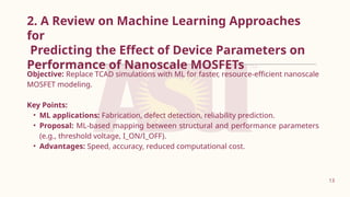 Machine Learning Techniques for Efficient Semiconductor Device Modeling ...