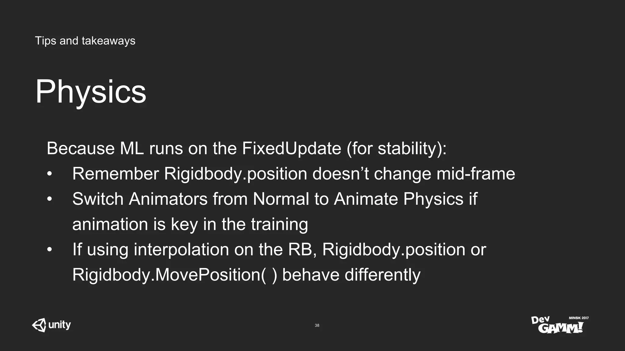 Machine Learning in Unity - How to give your game AI a real brain | PPTX