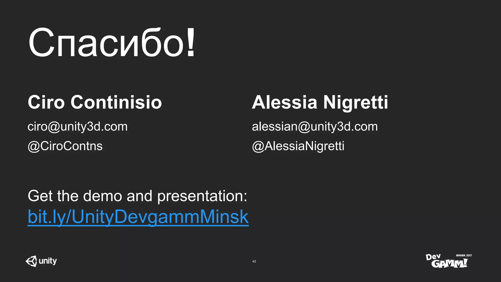 Machine Learning in Unity - How to give your game AI a real brain | PPTX