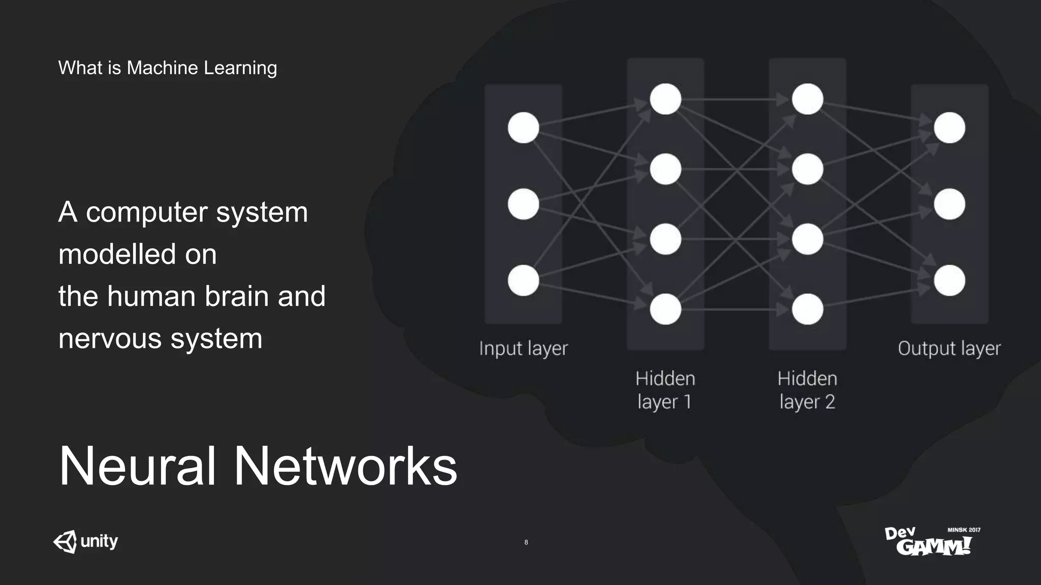 Machine Learning in Unity - How to give your game AI a real brain | PPTX