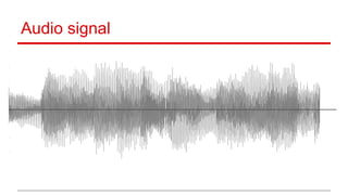 Audio signal
 