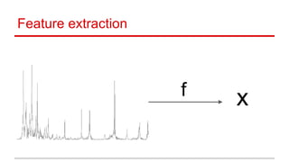 Feature extraction
f x
 