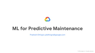 Machine learning for predictive maintenance external | PDF