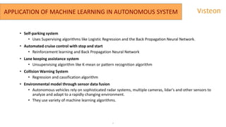 Machine learning and Autonomous System | PPT