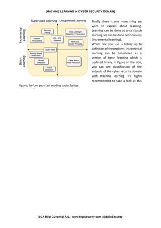 Machine Learning in Cyber Security Domain | PDF