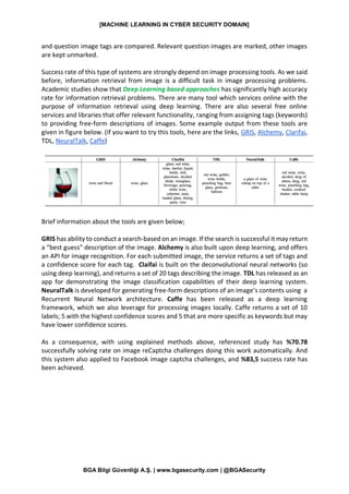 Machine Learning in Cyber Security Domain | PDF