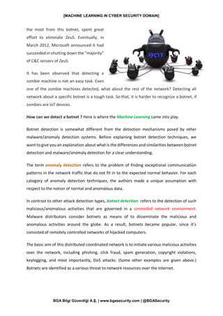 Machine Learning in Cyber Security Domain | PDF