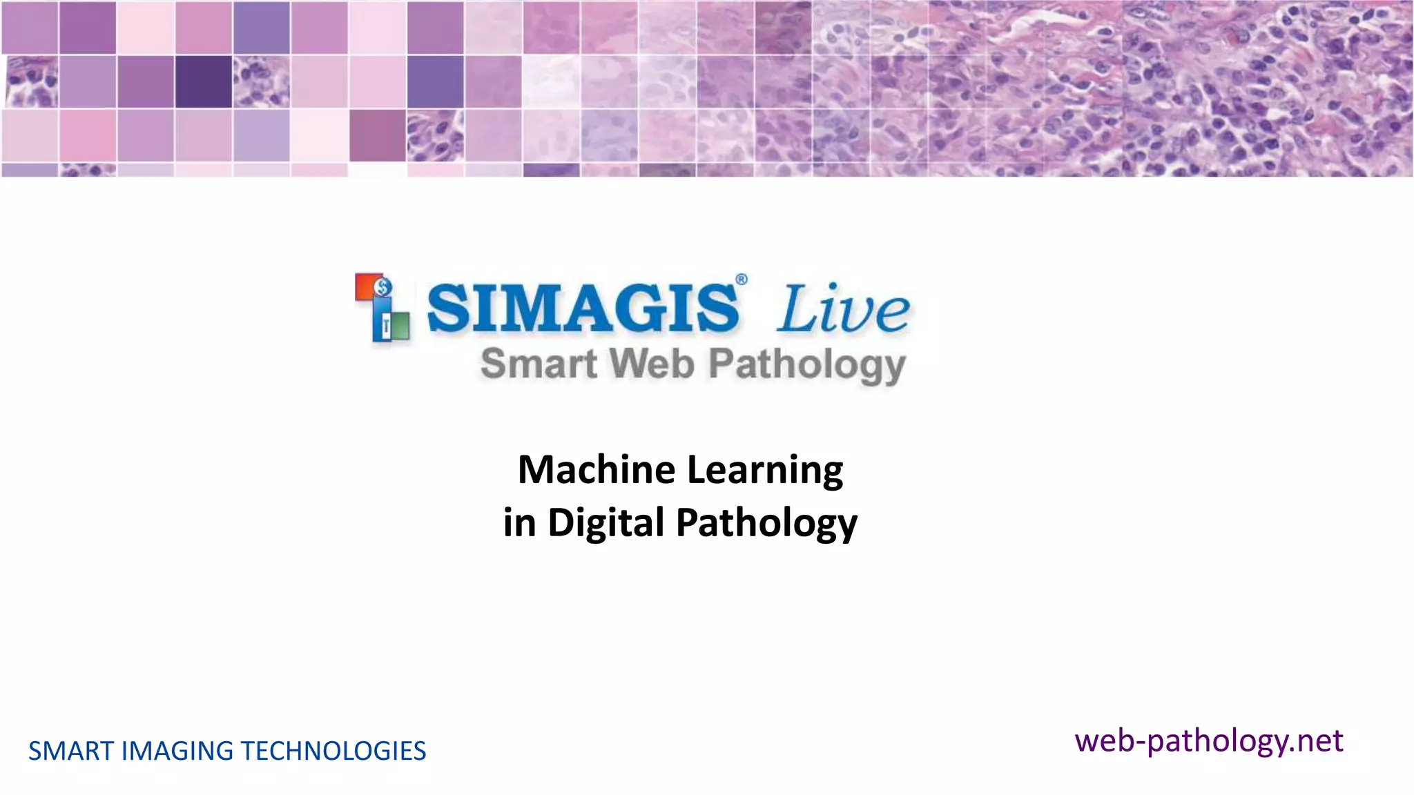 SMART IMAGING TECHNOLOGIES web-pathology.net
Machine Learning
in Digital Pathology
 