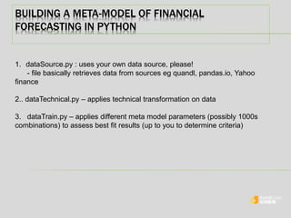 Machine learning in finance using python | PPTX