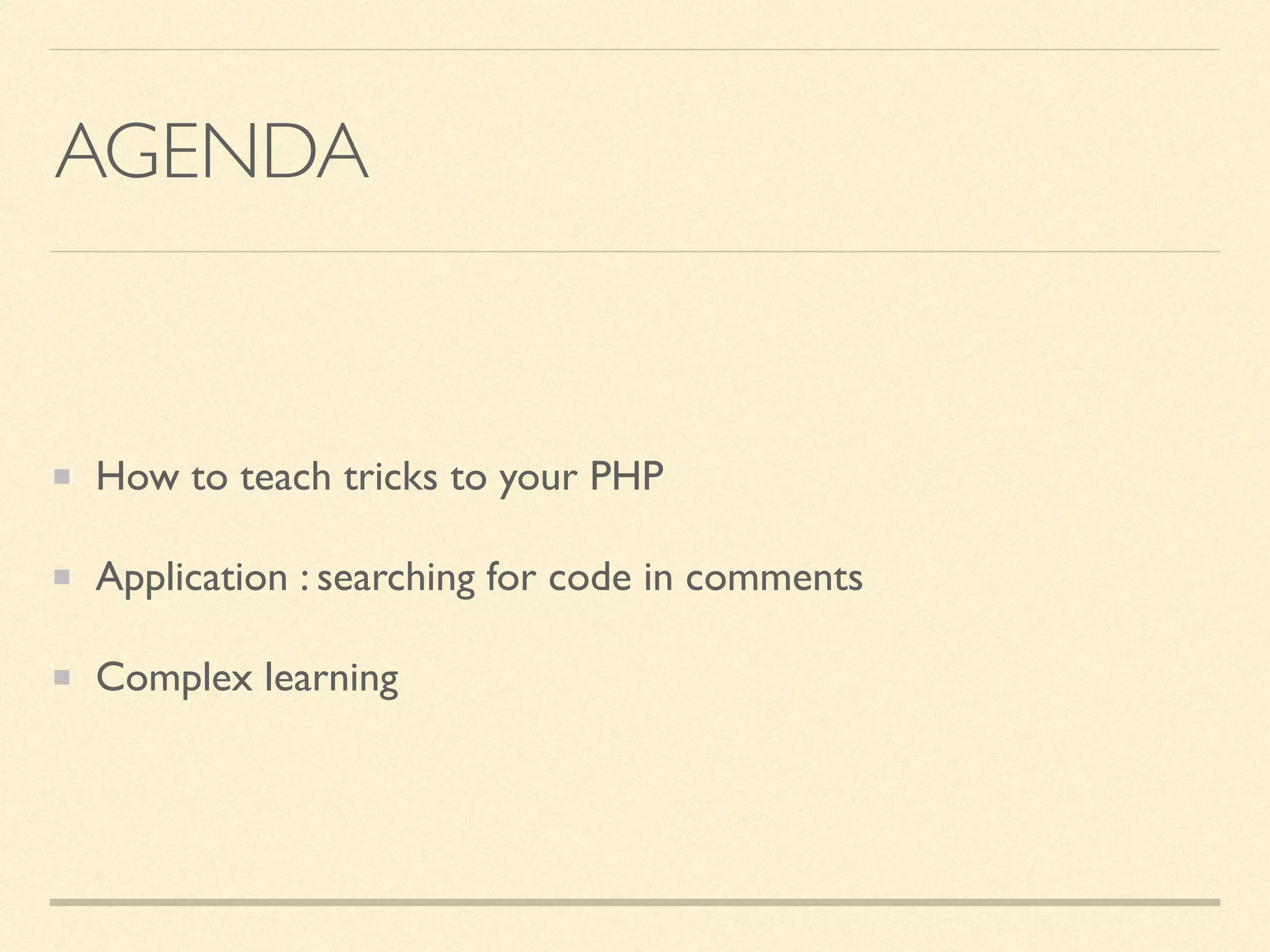 Machine learning in php | PPT