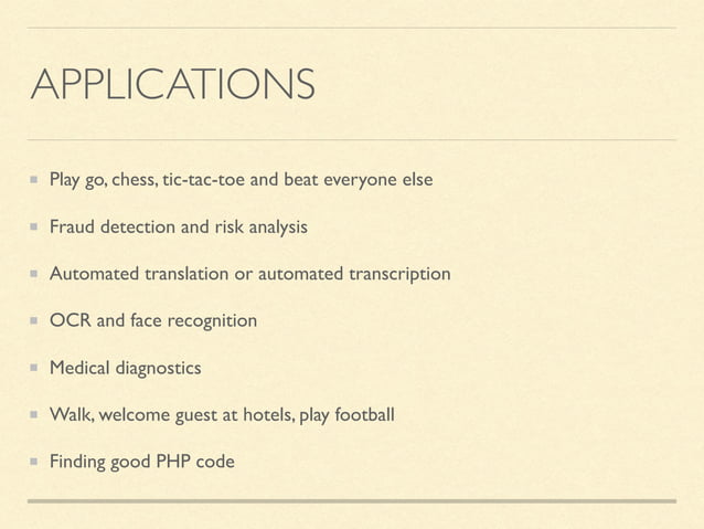 Machine learning in php | PPT